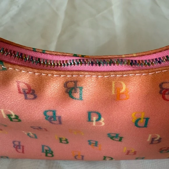 Dooney & Bourke Pink Multicolor Logo Shoulder Bag - Picture 6 of 6